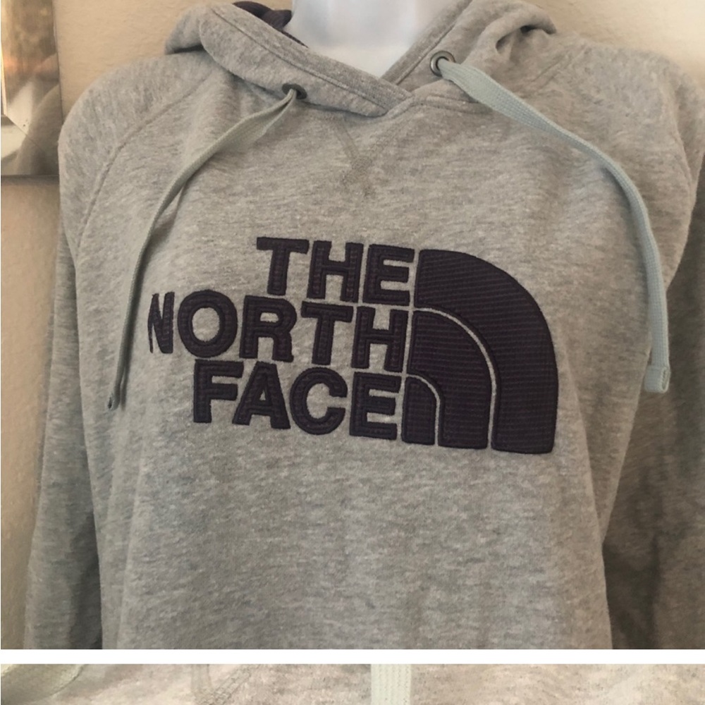 Women's The North Face Gray and Purple Hoodie